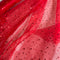 Red Glitter Dot Organza Fabric | Width - 150cm/59inch