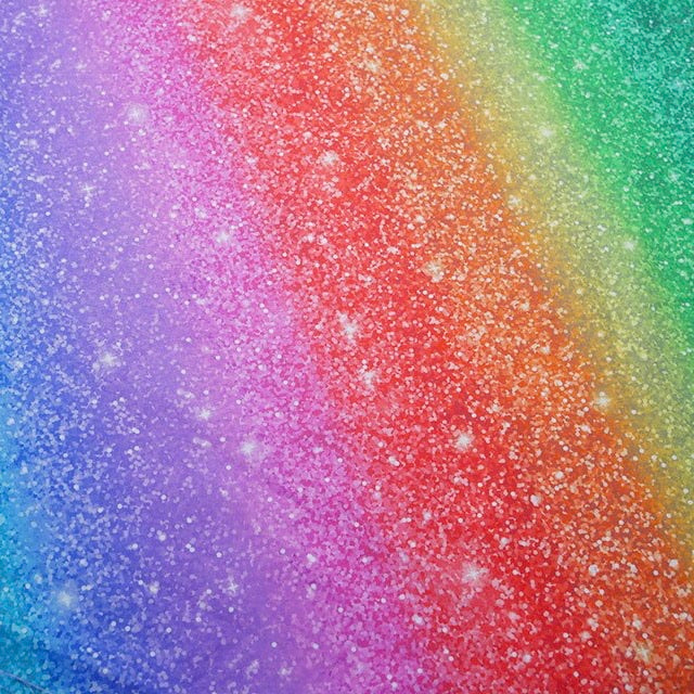 Glitter Rainbow Cotton Fabric | Width - 150cm/59inch - Shop Fabrics, Cushions & Dressmaking Supplies online - Fabric Family