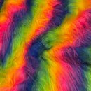 Rainbow Faux Fur Fabric | Width - 160cm/63inch