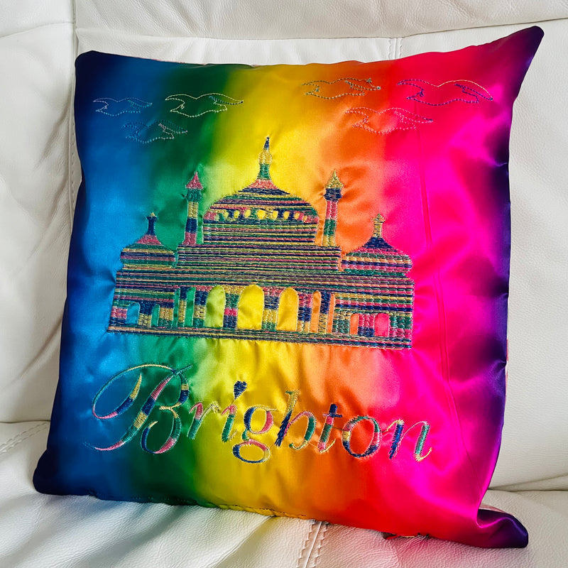 Brighton Pavilion Cushion | Embroidery Cushion | Home Decor