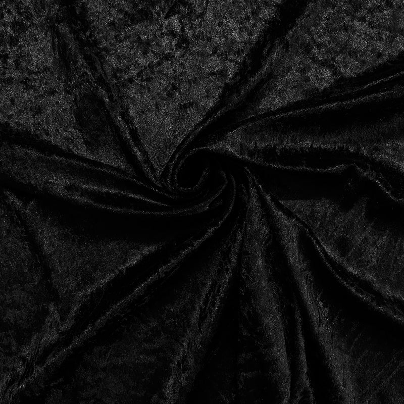 Black Extra Soft & Nice Velvet Fabric | Width - 150cm