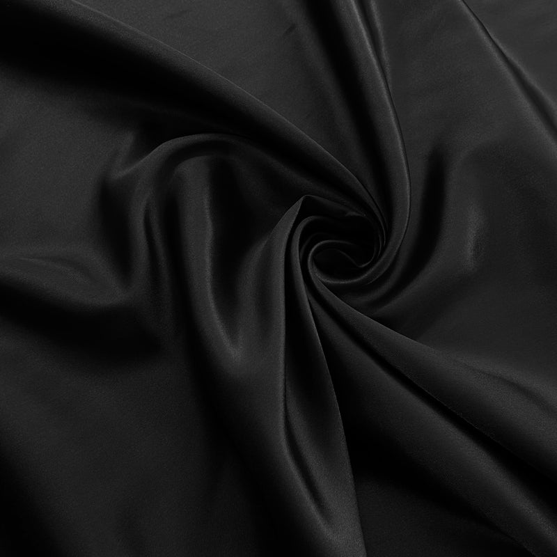 Black Satin Fabric | Width - 150cm/59inch