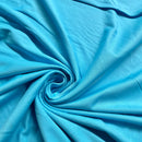 Turquoise Cotton Jersey | Plain