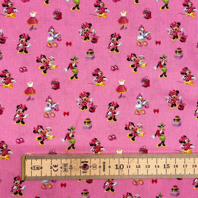 Minnie Mouse & Friends Disney Cotton Fabric | Width - 140cm/55inch - Shop Fabrics, Cushions & Dressmaking Supplies online - Fabric Family