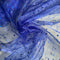 Blue Glitter Dot Organza Fabric | Width - 150cm/59inch