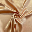 Beige Satin Fabric | Width - 150cm/59inch