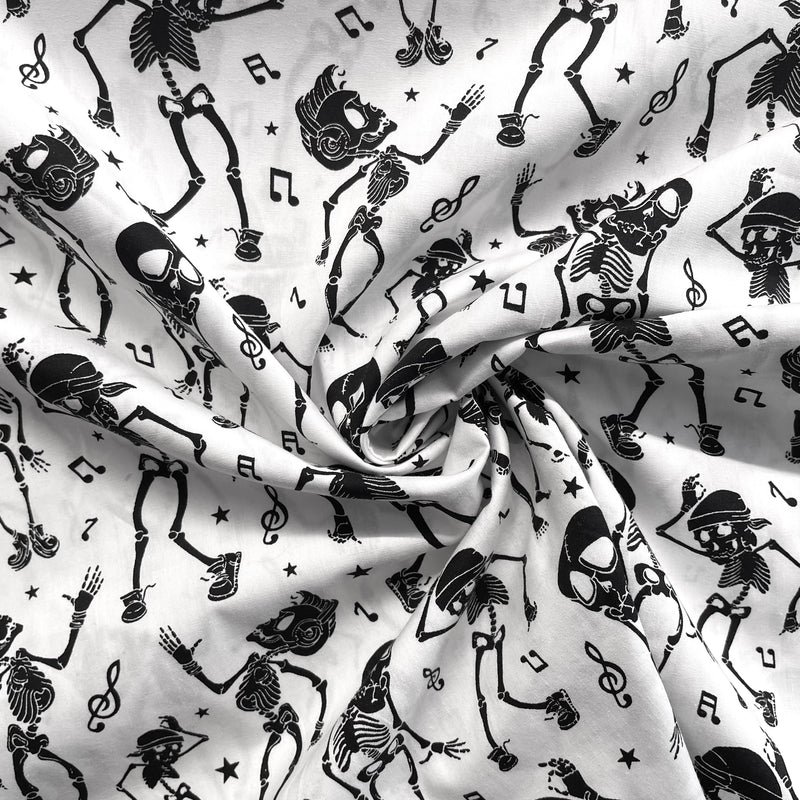 Skeletons Cotton Fabric | Halloween Fabric