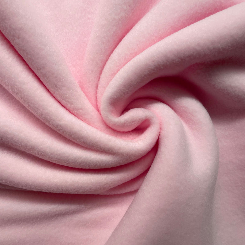 Baby Pink Fleece Fabric | Width - 150cm/59inch