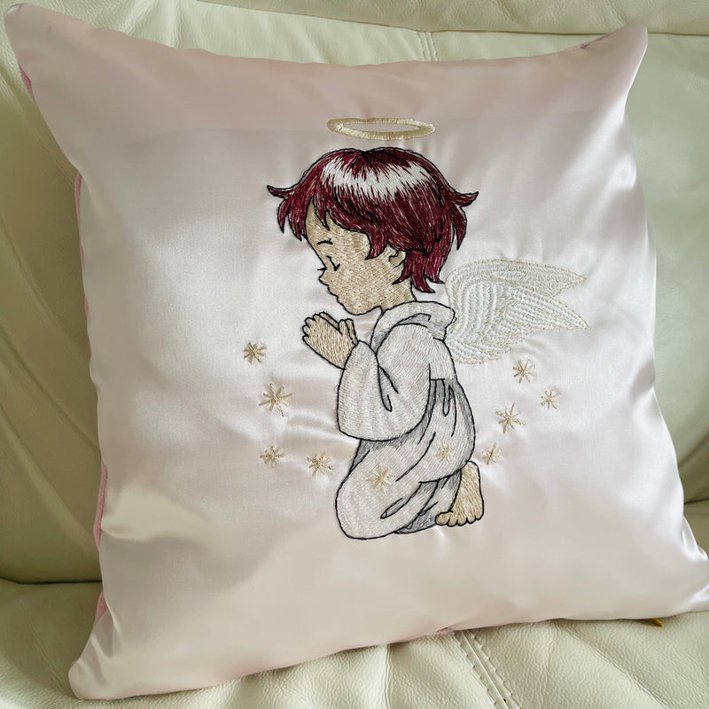 Angel Cushion | Embroidery Cushion | Home Decor