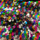 Rainbow Sequins Fabric | Width - 138cm/54inch