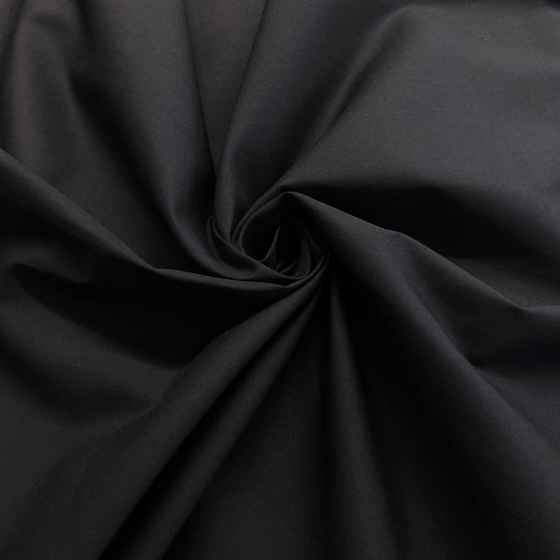 Black Polycotton | Width - 115cm/45inch