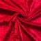 Red Crushed Velvet Fabric | Width - 148cm/58inch