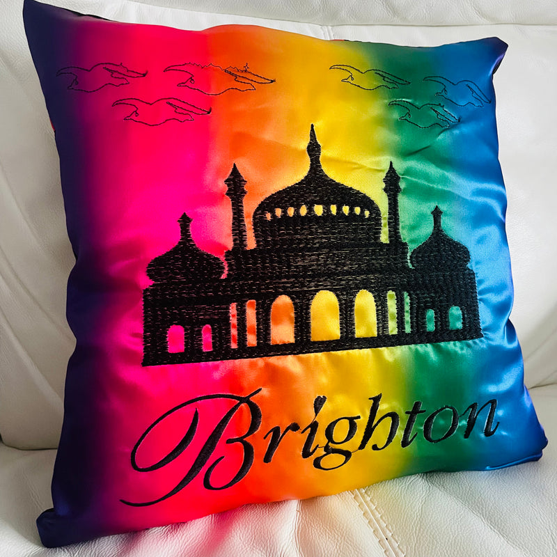 Brighton Pavilion Cushion | Embroidery Cushion | Home Decor