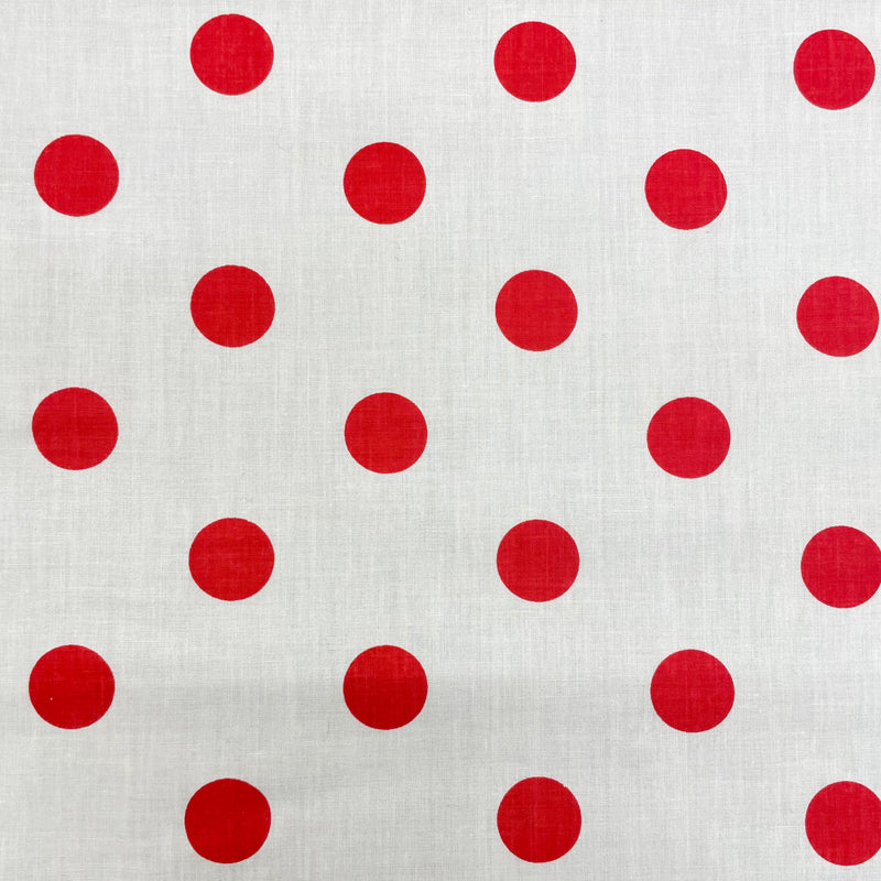 Large Spots Polycotton Fabric | Width - 115cm/45inch - Shop Fabrics, Cushions & Dressmaking Supplies online - Fabric Family