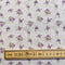 Purple Roses Organic Cotton Fabric | Width - 160cm/63inch