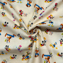 Mickey Mouse & Friends Disney Cotton Fabric | Width - 140cm/55inch - Shop Fabrics, Cushions & Dressmaking Supplies online - Fabric Family