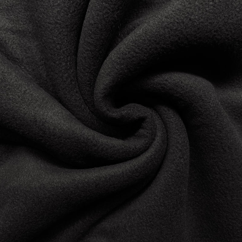 Black Fleece Fabric | Width - 150cm/59inch