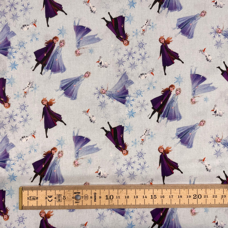 Frozen Disney Cotton Fabric | Width - 140cm/55inch - Shop Fabrics, Cushions & Dressmaking Supplies online - Fabric Family