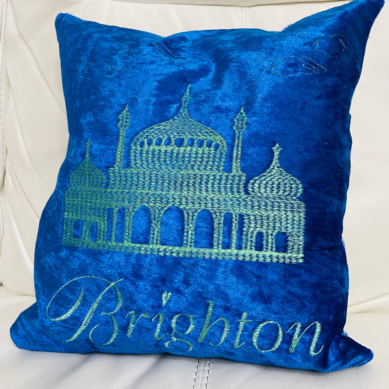 Brighton Pavilion Cushion | Embroidery Cushion | Home Decor