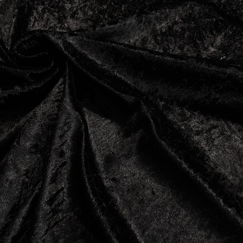 Black Extra Soft & Nice Velvet Fabric | Width - 150cm