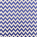 Blue Chevron Polycotton Fabric | Width - 115cm/45inch - Shop Fabrics, Cushions & Dressmaking Supplies online - Fabric Family