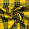 Yellow Tartan Fabric | Width - 150cm/59inch