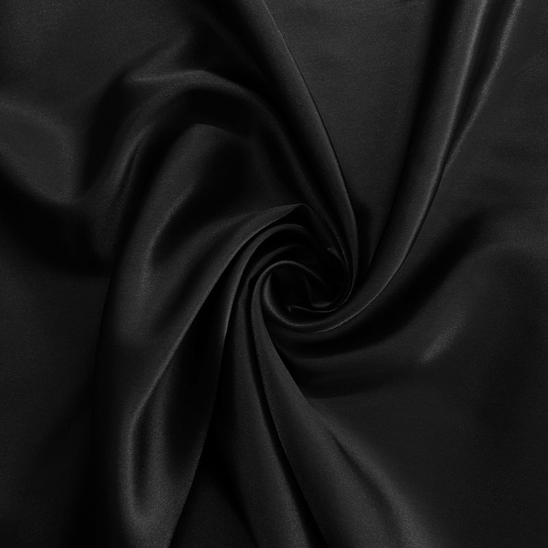 Black Satin Fabric | Width - 150cm/59inch