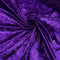 Purple Crushed Velvet Fabric | Width - 148cm/58inch