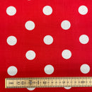 Large Spots Polycotton Fabric | Width - 115cm/45inch - Shop Fabrics, Cushions & Dressmaking Supplies online - Fabric Family