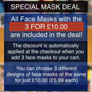 Woven Print Face Mask | 3 Layers With Filter | 100% Cotton | Perfect Nose To Mouth Fit | Reusable - Shop Fabrics, Cushions & Dressmaking Supplies online - Fabric Family