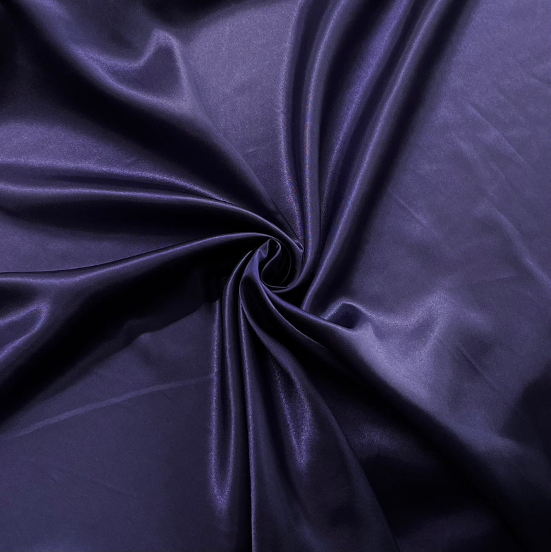 Navy Satin Fabric | Width - 150cm/59inch