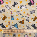 Dogs Polycotton Fabric | Width - 115cm/45inch - Shop Fabrics, Cushions & Dressmaking Supplies online - Fabric Family