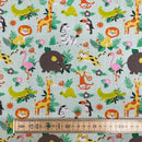 Animals Polycotton Fabric | Width - 115cm/45inch - Shop Fabrics, Cushions & Dressmaking Supplies online - Fabric Family