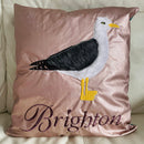 Seagull Cushion | Embroidery Cushion | Home Decor