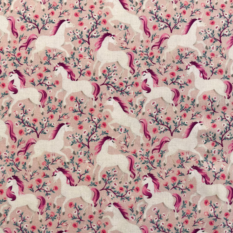 Unicorns Cotton Fabric | Width - 150cm/59inch